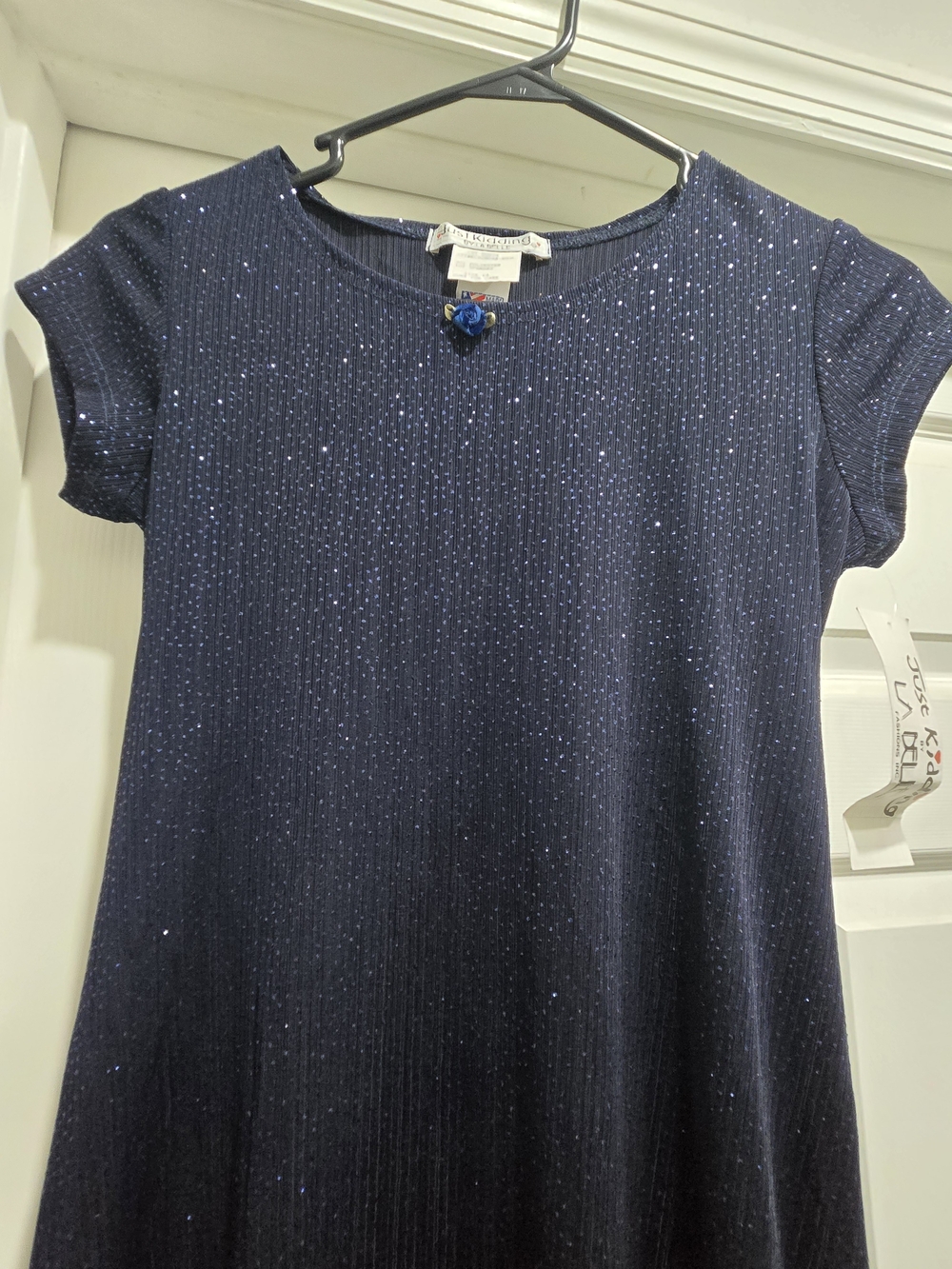 NWT Just Kidding by La Belle Vintage Sparkle Dress Girls Size 14 - Picture 3 of 9